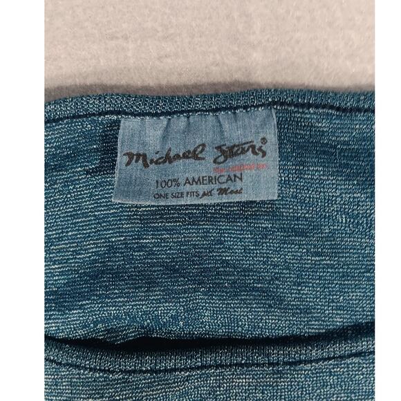 Michael Stars Blue Long Sleeve Top Women’s OSFM Boho Casual Stretch Blouse - Picture 4 of 7